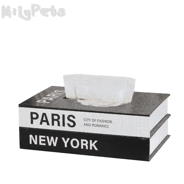 Boîte à mouchoirs de luxe style livre