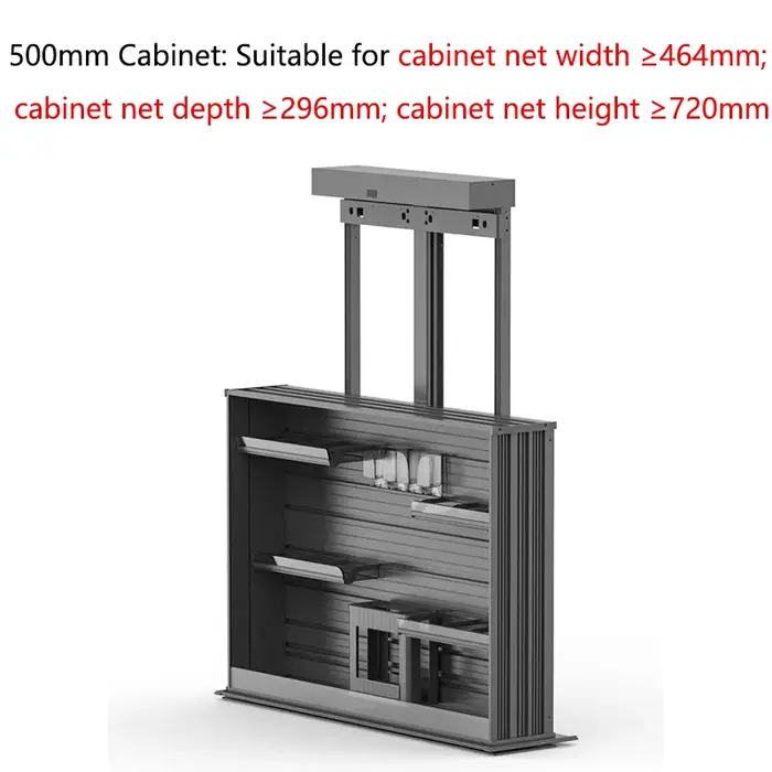 Armoire de rangement verticale électrique intelligente avec panier, commande vocale et tactile, dist
