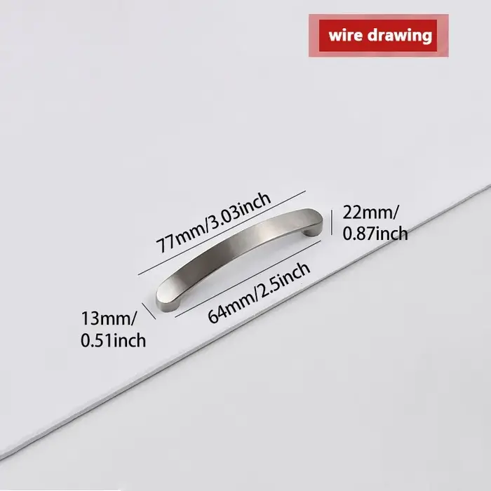 Poignées d'armoire boutons de porte en alliage d'aluminium boutons de cuisine brossé armoire tire ti