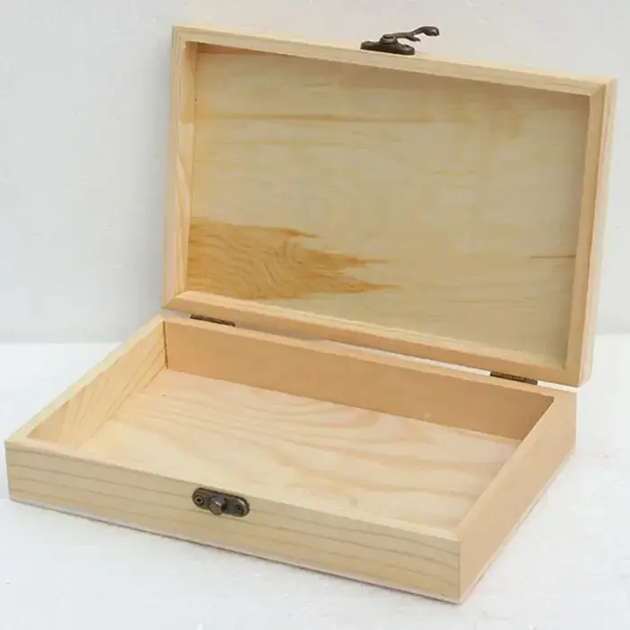 Boîte de rangement en bois 25x17x4cm