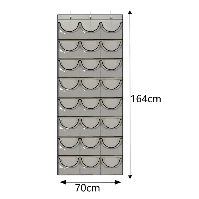 Support de rangement pour chapeaux, organisateur de 24 poches transparentes, support de protection p