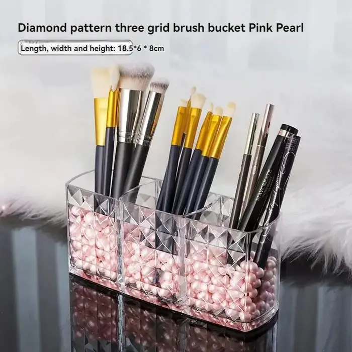 Boîte de rangement à motif de diamant