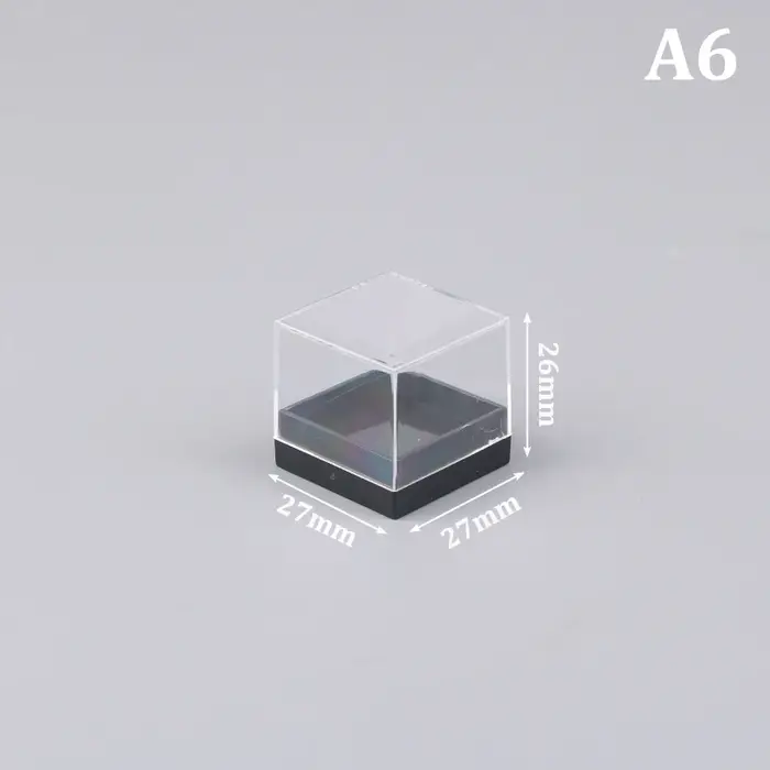 Boîtes de Rangement pour Pièces Précieuses, Conteneur Transparent pour Pièces de Monnaie, Mini Cube 