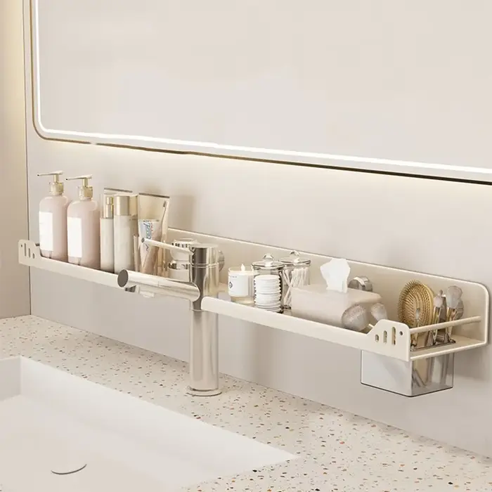 Étagères de salle de bain à ventouse