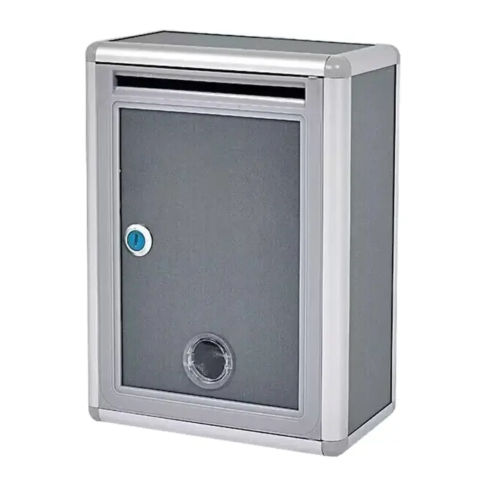 Boîte aux lettres murale verrouillable, résistante aux intempéries, étanche, en métal, durable, avec