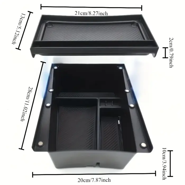 Boîte de rangement pour voiture Lcars, adaptée à la console centrale Kia Ev3, boîte de rangement pou