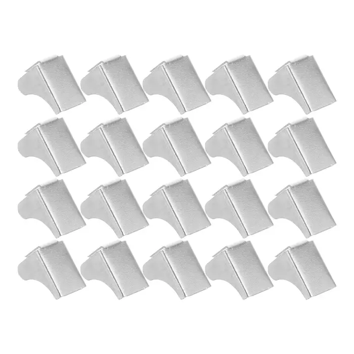20 clips de support d'étagère robustes, clips de fixation pour armoire, supports d'étagère métalliqu