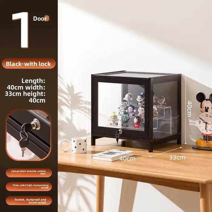 Boîte de rangement robuste pour figurines, vitrine de présentation Lego pleine hauteur pour salon, a
