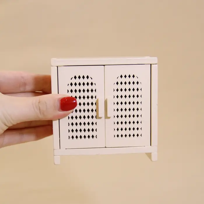 Meubles miniatures simulés 1:12, armoire de rangement en bois, 3 couleurs disponibles, convient pour