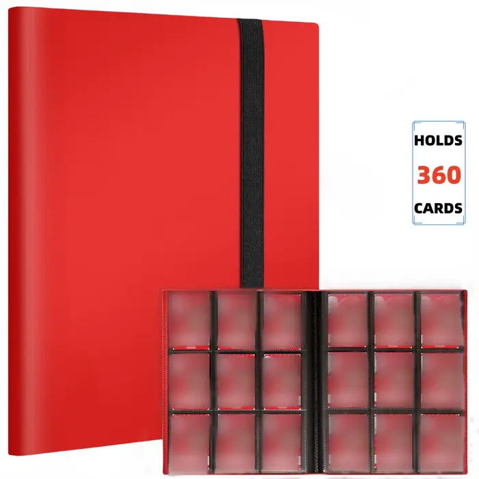 Classeur de poche à chargement latéral pour cartes de jeu et cartes de sport, dossier d'album de car