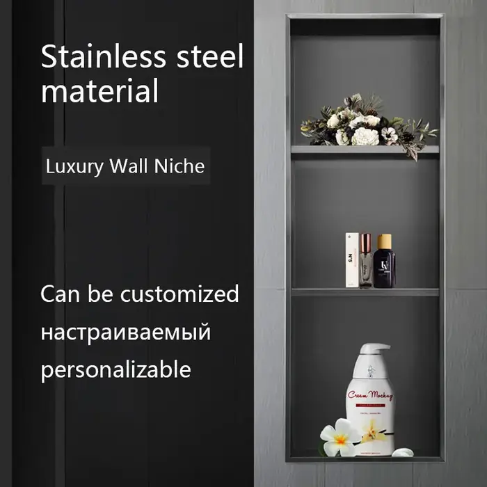 Niche Murale Encastrée en Acier Inoxydable