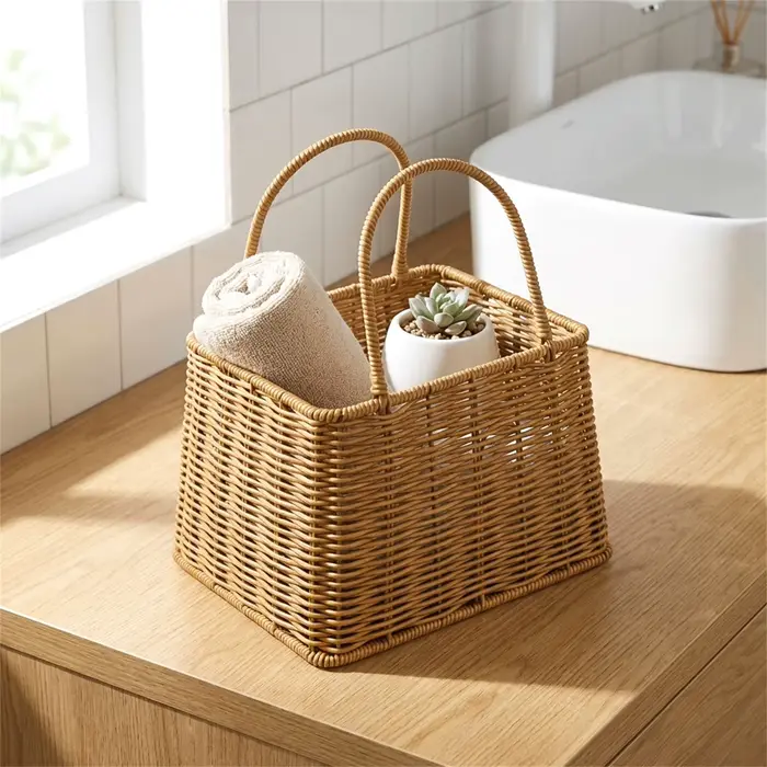 Panier de rangement de style osier