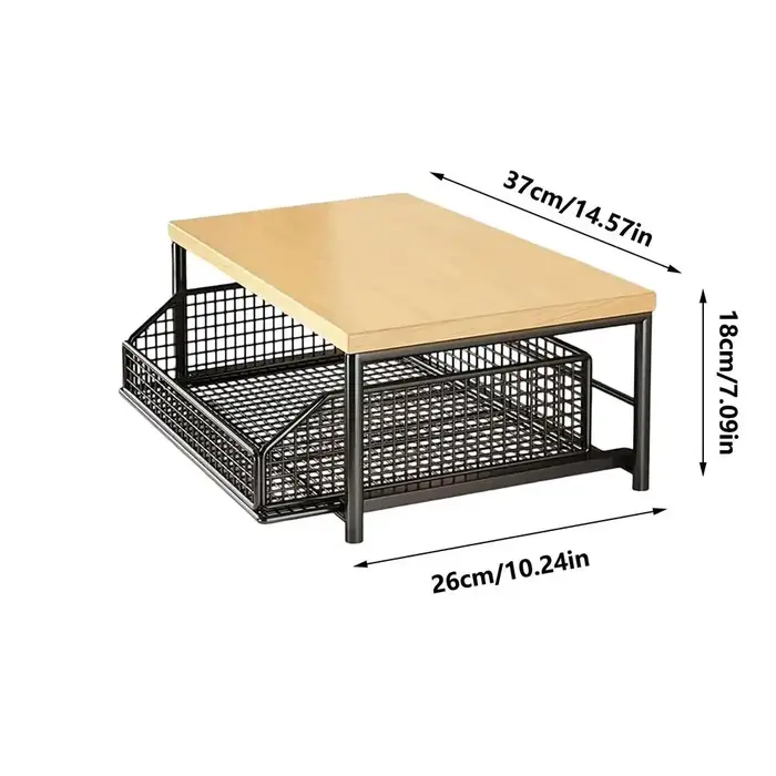 Étagère de rangement de cuisine verticale à 2 niveaux, étagères de rangement sur pied, multifonction
