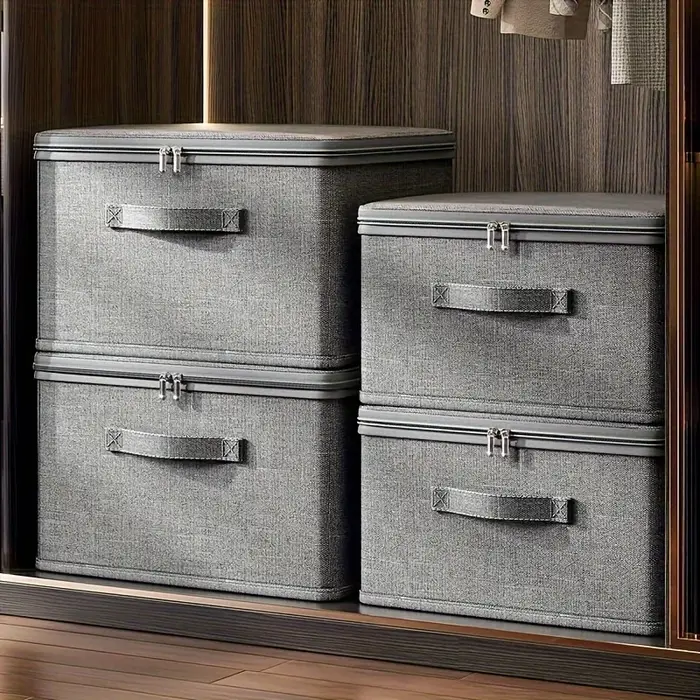 Boîte de rangement pliable en tissu