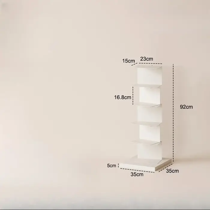 Bibliothèque ciel invisible et étroite, du sol au plafond, coin de salon, créative, suspendue, pour 