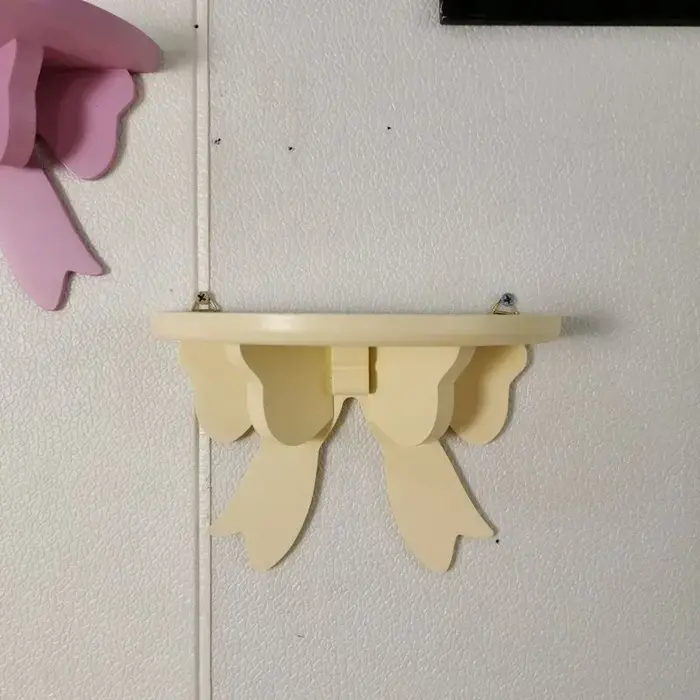 Étagères décoratives en bois, support organisateur de chambre de fille, étagère murale rose, cadre d