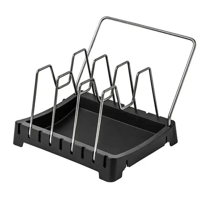 Support de couvercle de casserole réglable, organisateur de cuisine, étagère porte-cuillère, égoutto