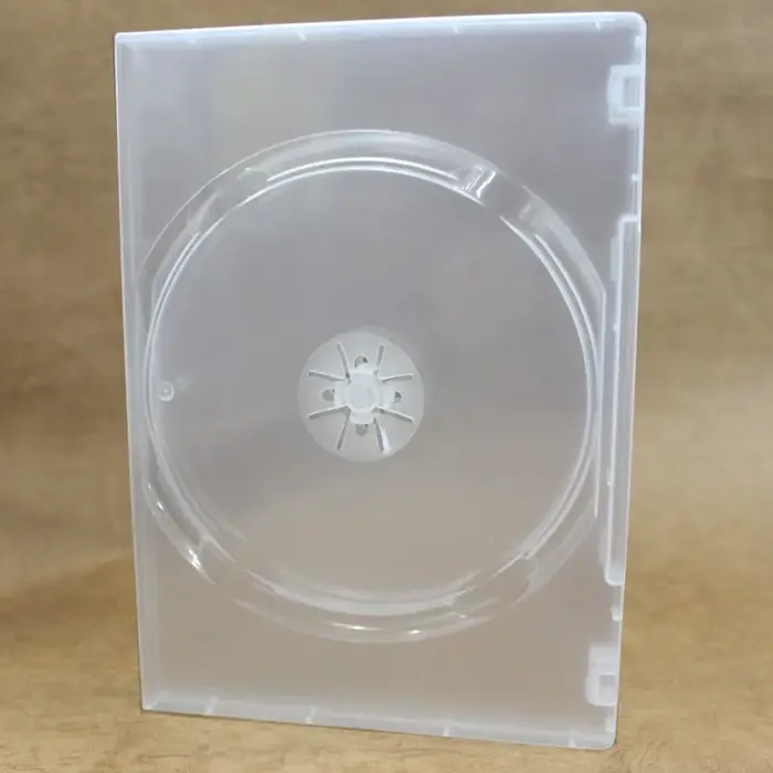 Boîte de rangement en plastique pour DVD, deux pièces, pour disque