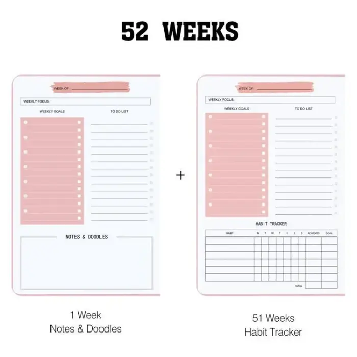 A5 Agenda planificateur anglais carnet