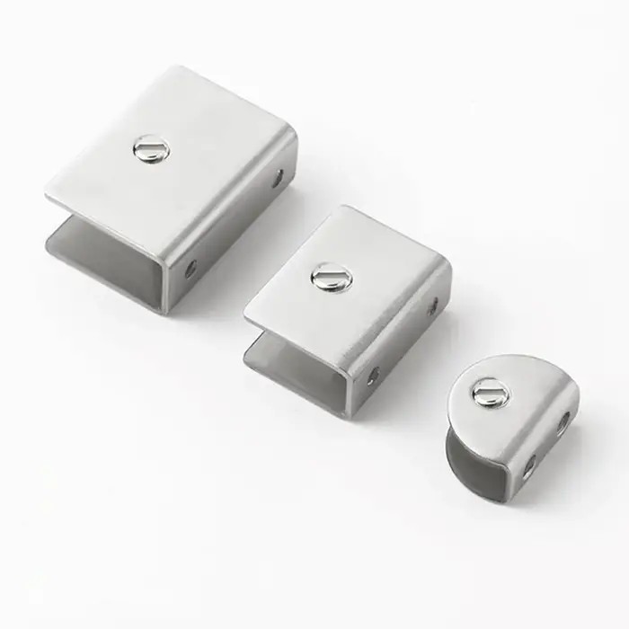 Pièces de rechange : Supports de tablette en verre en acier inoxydable réglables, robustes, argentés