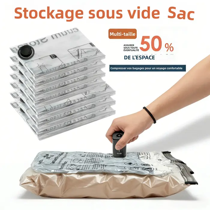 Sacs de rangement sous vide pour vêtements