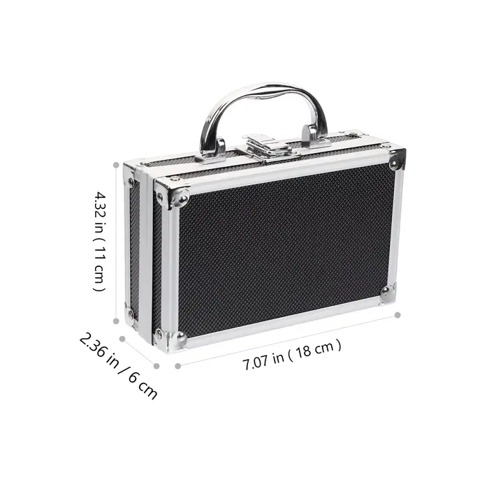 Boîte à outils en métal Durable, organisateur avec insert en mousse, mallette de rangement d'outils universelle, mallette en alliage d'aluminium pour petits outils, bagages