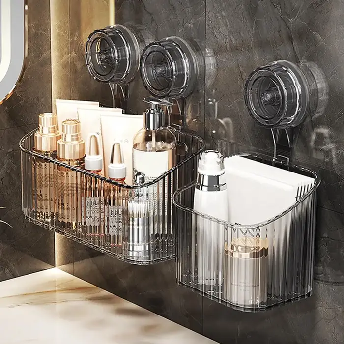 Panier d'étagère à ventouse de douche