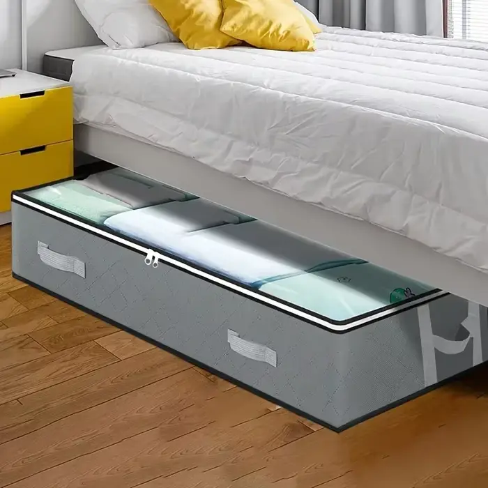Boîte de rangement anti-poussière sous le lit