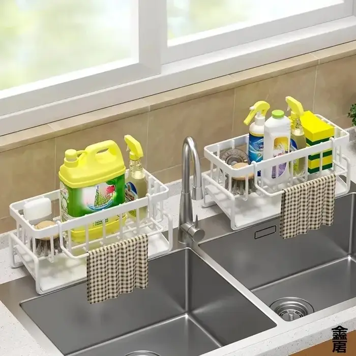 Support de rangement pour robinet – Drainage et rangement intégrés