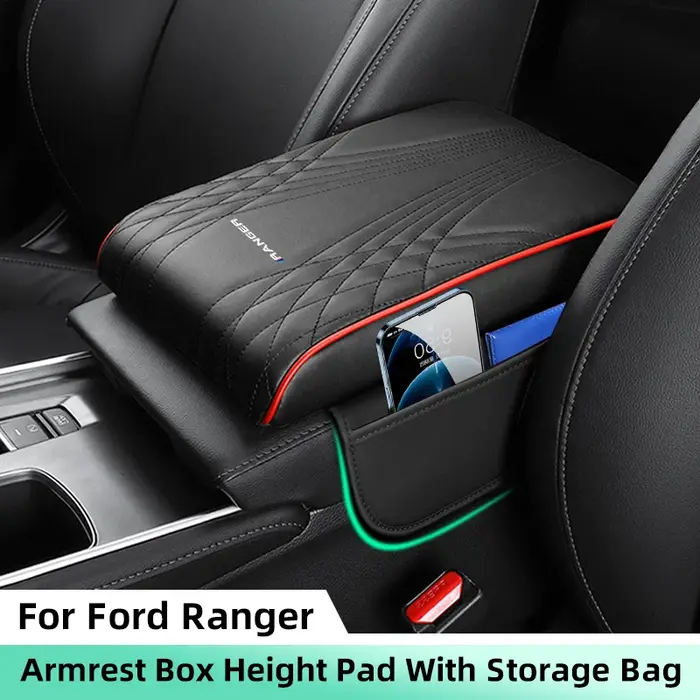 Coussin de Protection pour Accoudoir Central de Voiture avec Sac de Rangement