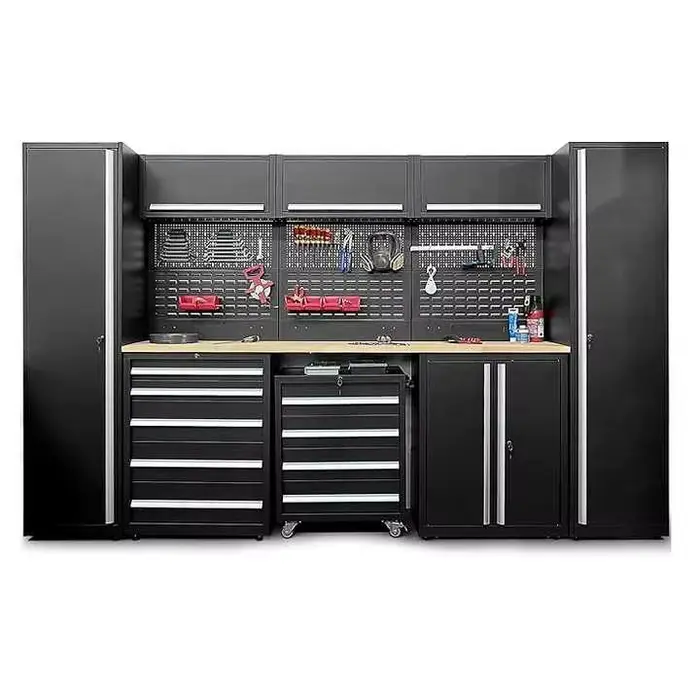 Armoire à outils de garage, armoire à outils de réparation automobile, armoire à outils avec poignée
