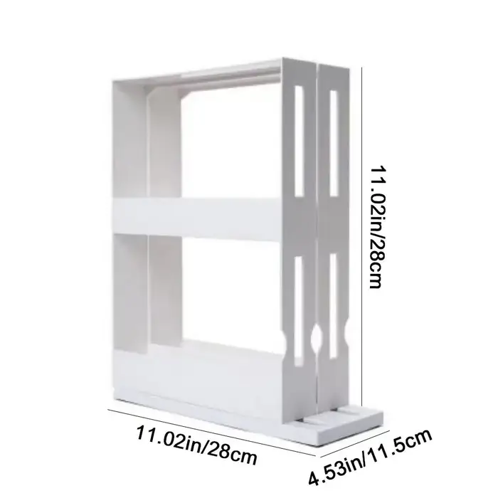 Support de stockage d'épices en plastique à 2 niveaux