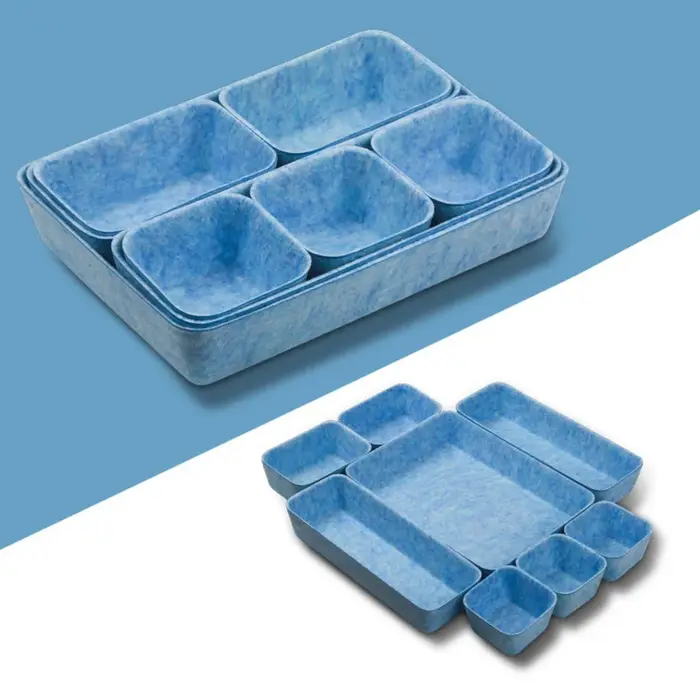 Boîte de rangement multifonctionnelle en feutre, panier de rangement pour cosmétiques, fournitures d
