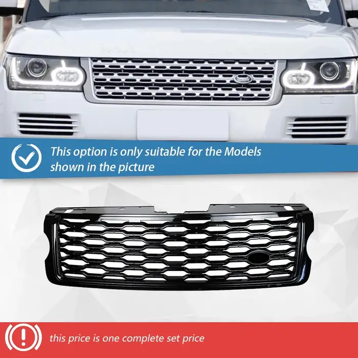 Pour Land Rover Range Rover autobiographie 2013-2017 Grille de pare-chocs avant mise à niveau 2018-2