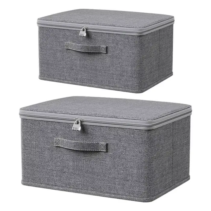 Boîte de rangement pour vêtements avec serrure à chiffre