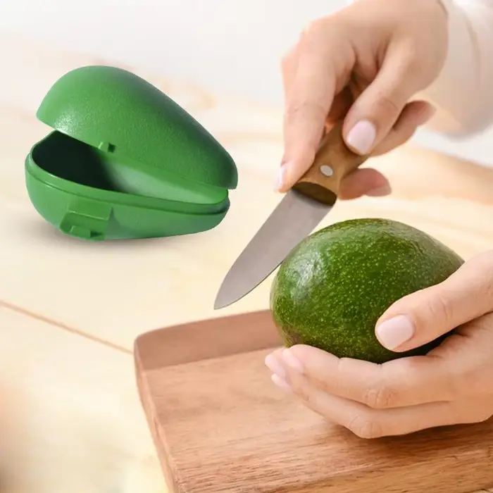 Boîte de stockage des aliments en forme d'avocat vert