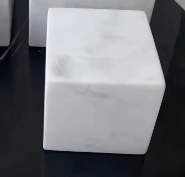 Blocs de cubes en pierre de marbre naturel 50x50x50mm