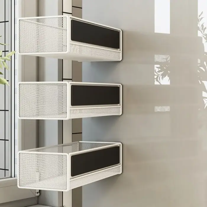 Étagère magnétique en métal pour réfrigérateur