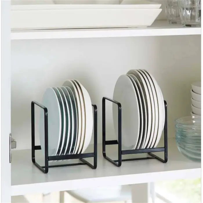 Étagère de rangement superposée pour assiettes de cuisine