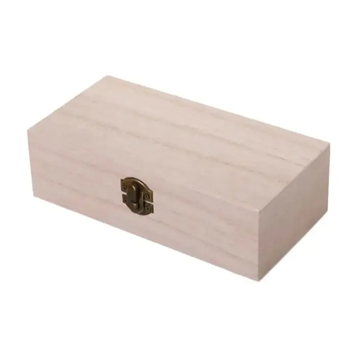 Boîte de rangement rectangulaire en bois vintage, boîtes d'emballage cadeau de haute qualité, boîte 