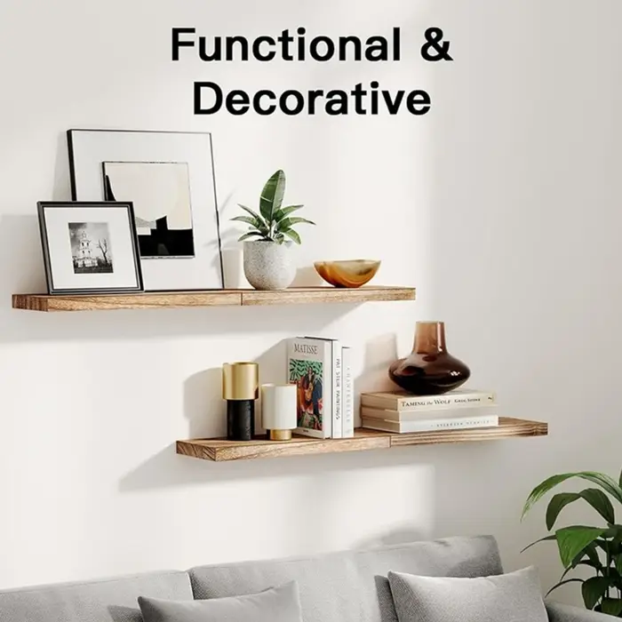 2pc étagères flottantes Rack matériaux conviviaux parfaits pour les petits espaces kxre