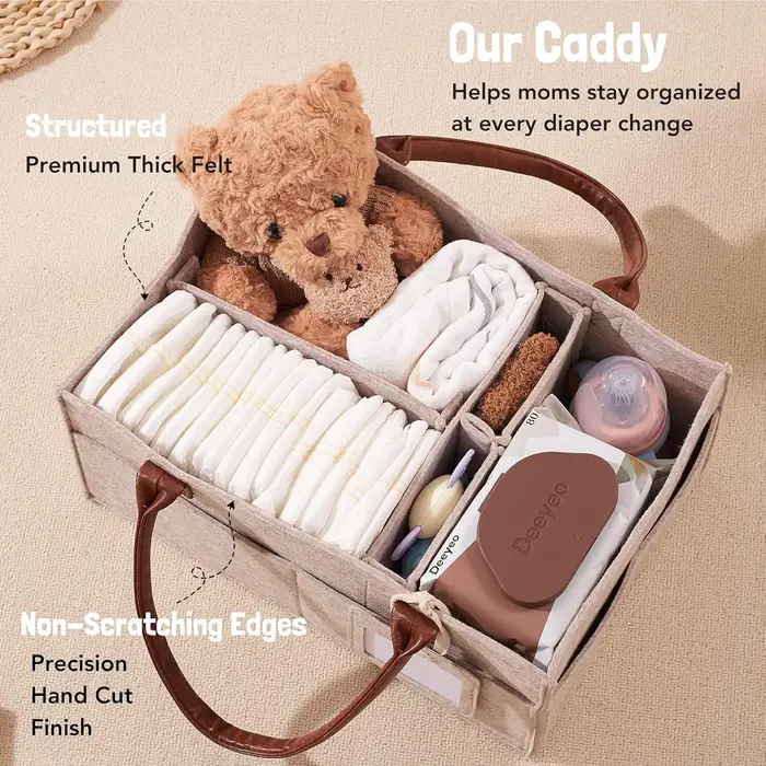 Panier de rangement en feutre pour bébé