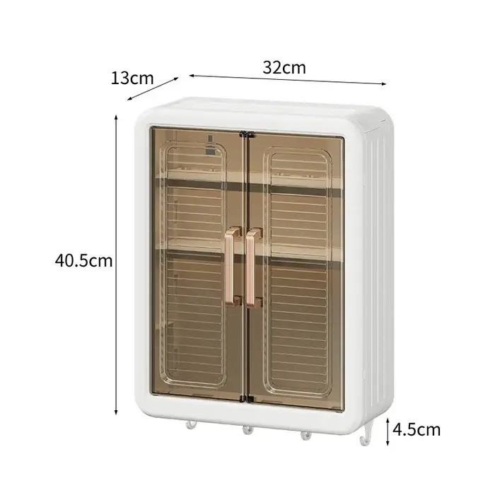 Armoire de rangement de salle de bain, tenture murale sans poinçonnage avec aspiration magnétique, s