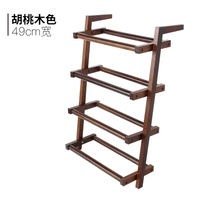Étagère à chaussures d'entrée en bois japonaise, support de rangement à plusieurs niveaux, organisat
