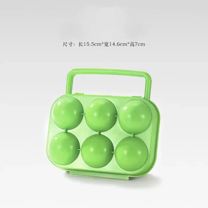 Boîte de rangement pour œufs à 6/12 compartiments, en plastique, portable, pour la cuisine, les piqu