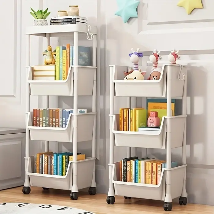 Étagère de rangement à 5 niveaux - Organisateur de jouets pour enfants