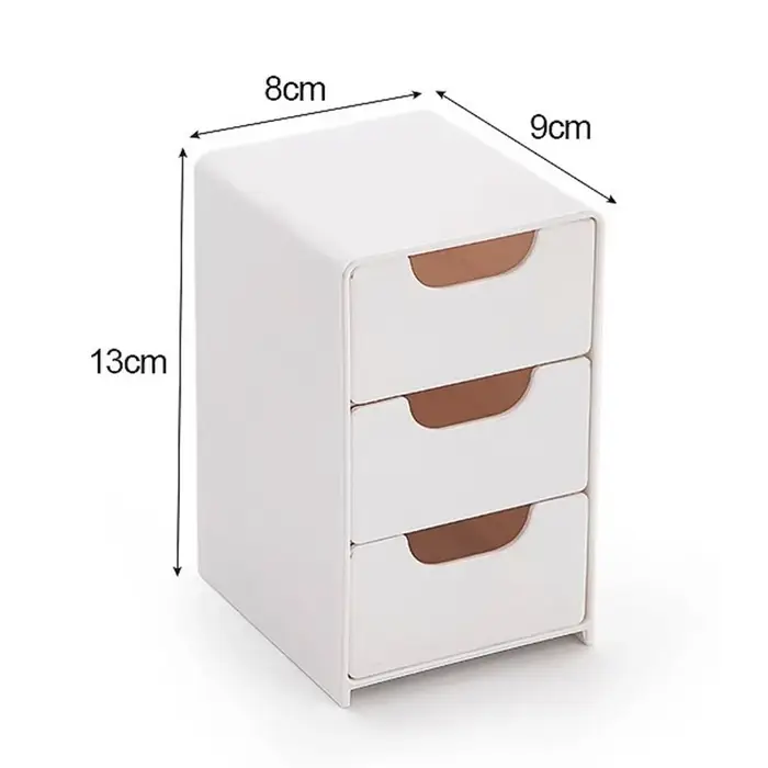Boîte de rangement de bureau pour bijoux de maquillage, Mini boîte à bijoux de grande capacité, orga