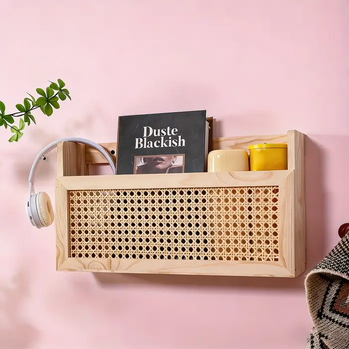 1 boîte de rangement murale de style rustique