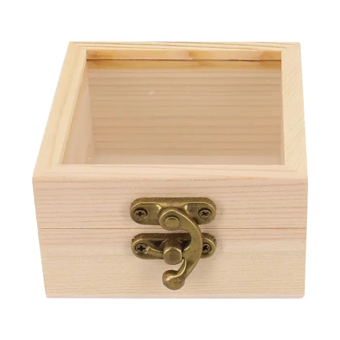 Boîte de rangement en bois, organisateur de maison, boîte artisanale cadeau faite à la main, étui à