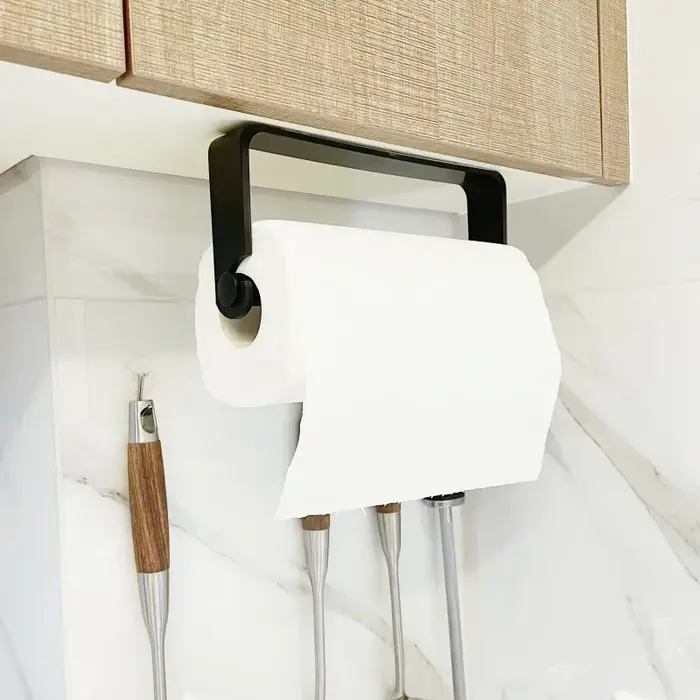 Porte-serviettes en papier de cuisine, cintre adhésif pour mouchoirs, distributeur de rouleaux de pa